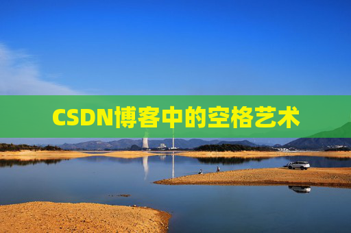 CSDN博客中的空格艺术